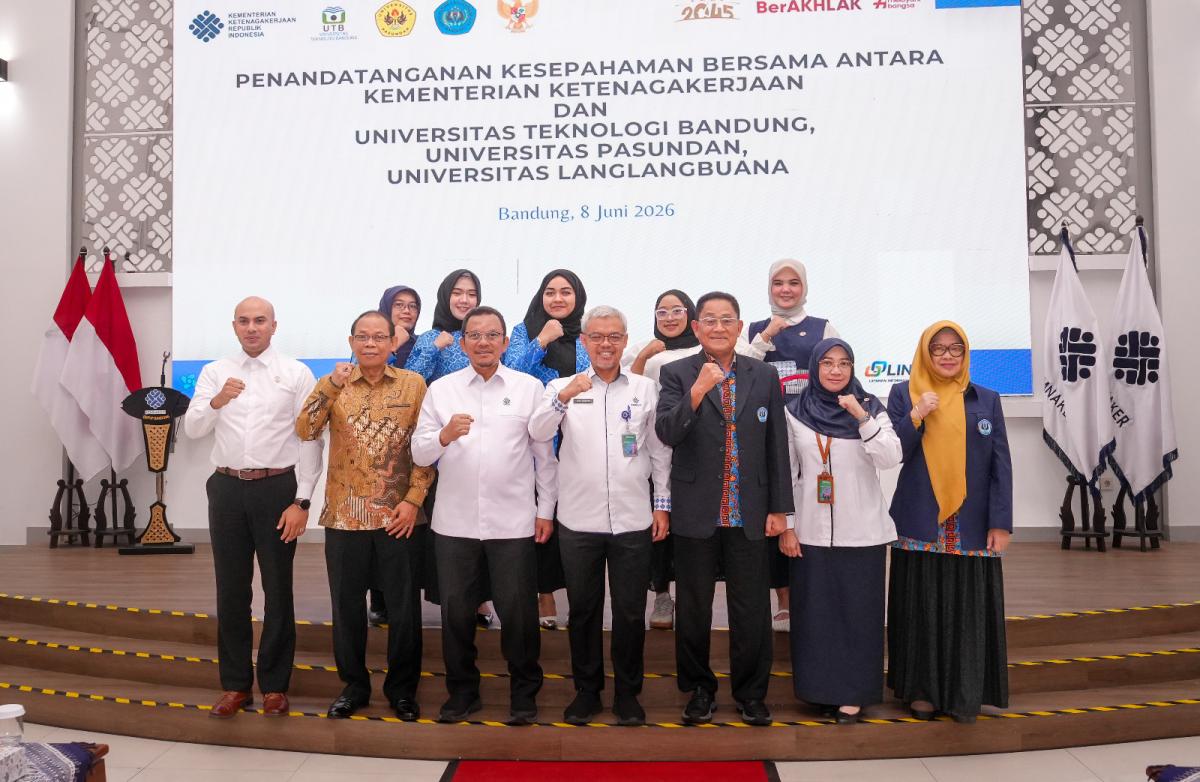 Kemnaker Gandeng Tiga Kampus di Bandung, Perkuat SDM dan Jembatani Kebutuhan Industri